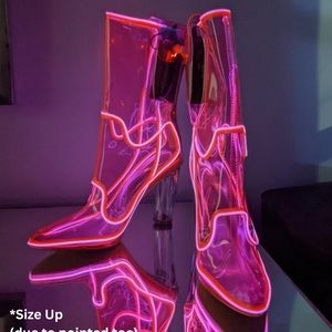 Neon Cowboy led neon boots